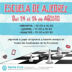 El lunes 24 de agosto comienza la 5ª Edición de Ajedrez Virtual