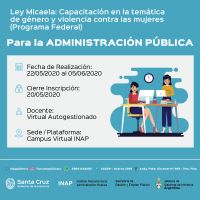 Inscripciones abiertas para capacitaciones sobre la temática de género y violencia contra las mujeres