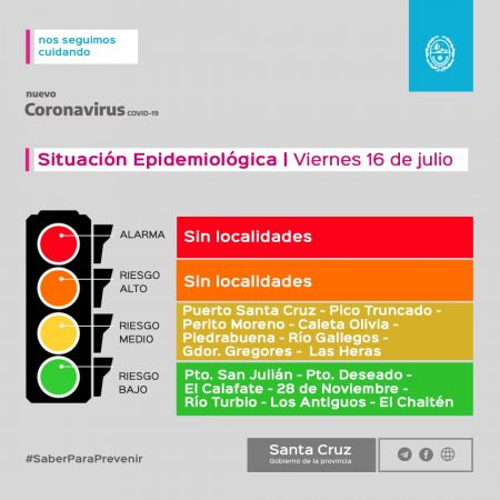 Santa Cruz actualiza el semáforo epidemiológico