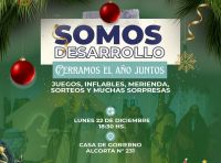 Se reprograma la jornada “Somos Desarrollo: Cerramos el año juntos”