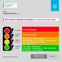 Santa Cruz actualiza el semáforo epidemiológico