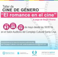 Convocatoria abierta para el Taller de Cine de Género “El romance en el cine”