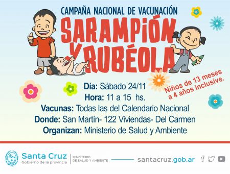 Últimos días de la campaña de vacunación contra el  Sarampión y la Rubéola