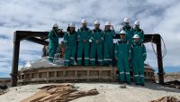 Constataron los avances en la construcción del Parque Eólico Cañadón León