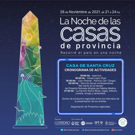 Santa Cruz volverá a ser protagonista de “La Noche de las Casas de Provincia”