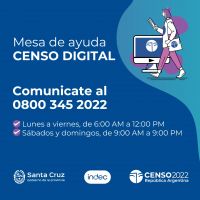 Censo 2022: Primeros Puntos de Acceso Virtual en trece localidades de Santa Cruz
