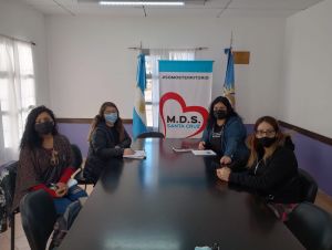 Desarrollo Social el municipio de Caleta Olivia articulan acciones en políticas de género