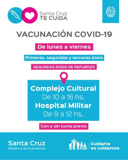 Punto de testeos y vacunación contra el COVID – 19 en Río Gallegos