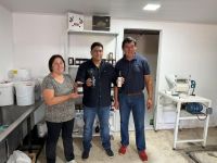 Claudio Vidal se encuentra recorriendo el sector productivo y manteniendo encuentros institucionales en Los Antiguos