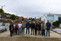 Autoridades provinciales en 28 de Noviembre supervisaron el avance del hospital modular