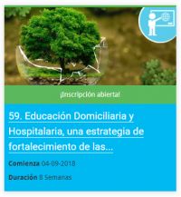 Curso virtual sobre la modalidad de Educación Domiciliaria y Hospitalaria