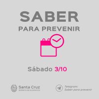 Saber para prevenir Informe epidemiológico sábado 3 de octubre