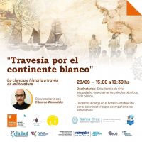 Educación invita a participar del conversatorio “Travesías por el continente blanco”