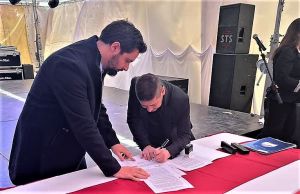 El Gobierno financiará la construcción de una bloquera y adoquinera en Koluel Kayke