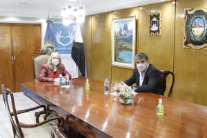 Alicia recibió al intendente de Puerto San Julián