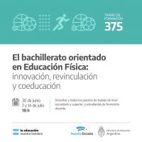 Convocan a participar de Bachiller en Educación Física