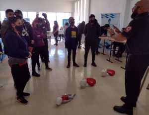 Protección Civil brindó capacitación a vecinos y vecinas de Caleta Olivia