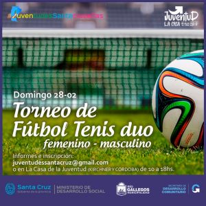 Este fin de semana se realizará un torneo de Fútbol-Tenis