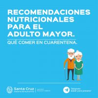 Recomendación nutricional en Adulto Mayor