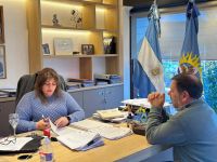 Suárez se reunió con la intendenta de Gobernador Gregores para coordinar líneas de trabajo conjuntas