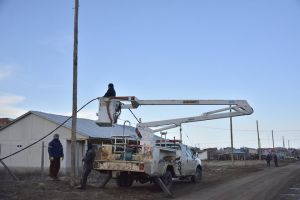 #PlanPatria: Avanzan en la instalación de líneas de baja tensión en barrios de Río Gallegos