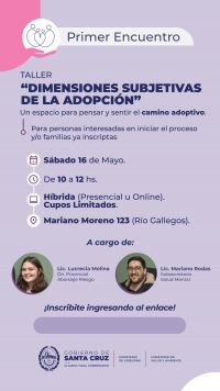 Adopción: mañana finaliza la inscripción para el taller que busca derribar mitos y despejar dudas a las familias