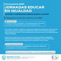 Convocatoria 2020: Jornadas Educar en Igualdad