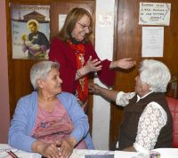 Alicia visitó el Centro de Jubiladxs y Pensionadxs “La Amistad”