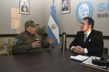 Álvarez recibió al presidente del Centro de Veteranos de Malvinas “José Honorio Ortega”
