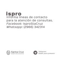 Ispro informa líneas de atención