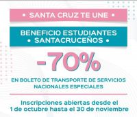 Santa Cruz Te Une: La inscripción se encuentra abierta hasta el 30 de noviembre