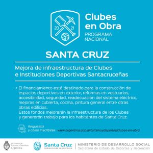 Reabrieron las inscripciones para Clubes en Obra 2021
