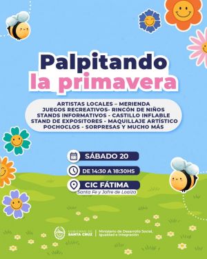 Río Gallegos: Este sábado el CIC Fátima celebra la primavera con la comunidad