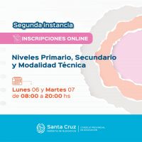 Educación: se encuentra abierta la segunda instancia inscripciones online