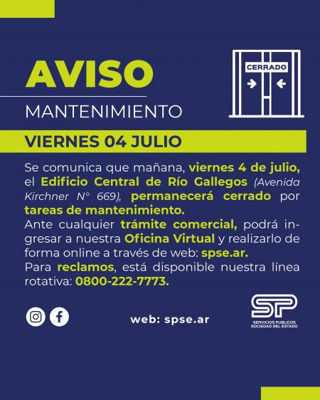 Comunicado de Servicios Públicos
