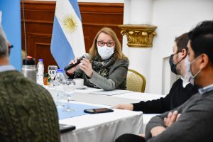 Alicia recibió en audiencia al equipo técnico que desarrolla estudios en la zona del Tucu Tucu