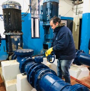 Servicios Públicos finalizó los trabajos en el acueducto luego de 12 horas de labor