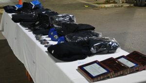 Pico Truncado recibió uniformes para el sistema público de seguridad