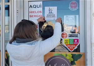 Sendero Escolar en San Benito: trabajo casa a casa para informar el protocolo de acción