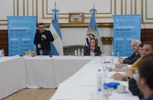 Reunión del COE provincial con representantes de los poderes legislativo y judicial