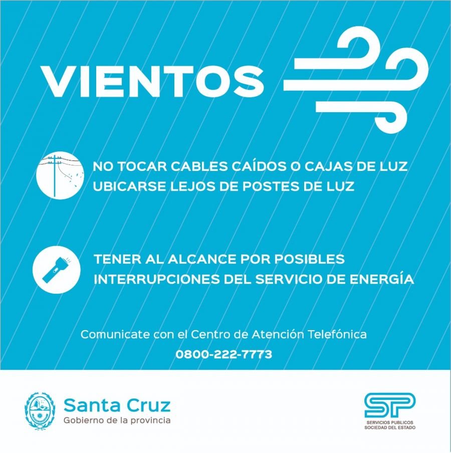 Recomendaciones a tener en cuenta ante fuertes vientos