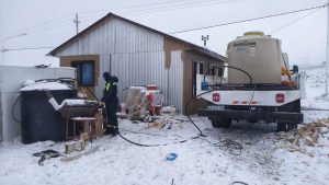 Servicios Públicos realiza labores en Piedra Buena y Puerto Santa Cruz