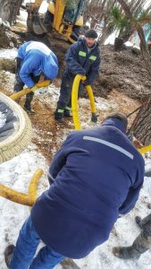 Servicios Públicos realiza labores en Piedra Buena y Puerto Santa Cruz