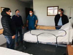 Autoridades provinciales recorrieron hospitales de Pico Truncado y Las Heras