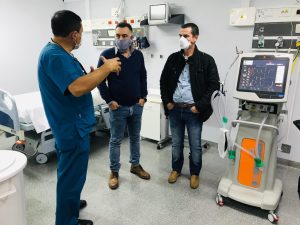 Autoridades provinciales recorrieron hospitales de Pico Truncado y Las Heras