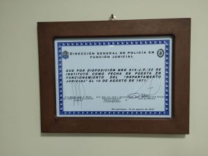 Se conmemoró un nuevo aniversario de la Dirección General de Policía en Función Judicial