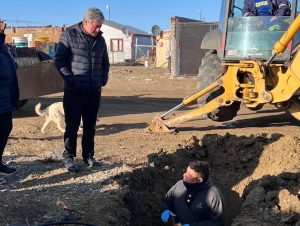 Servicios Públicos continúa con los trabajos de conexiones domiciliarias en Rio Gallegos
