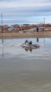 Avanzan los trabajos en la planta de tratamientos de efluentes cloacales de Puerto San Julián