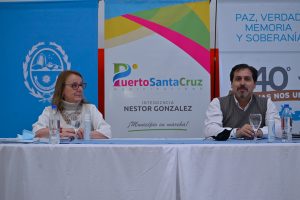 Alicia inauguró obras y homenajeó a veteranos de guerra de Malvinas en Puerto Santa Cruz