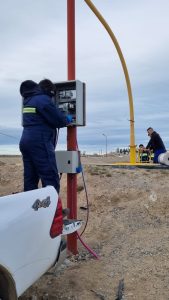 Servicios Públicos observó los avances en los trabajos que se concretan en planta de tratamiento de efluentes cloacales